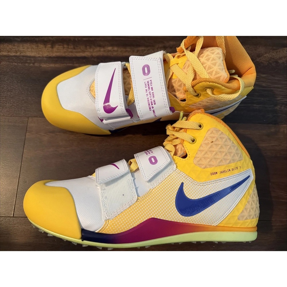 New Nike Zoom Javelin Elite 3 Track Spike Mens Size 9.5 Gold